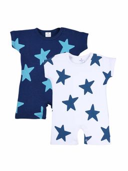 Blumbuds - Big Star Graphic Cotton Rompers (Pack of 2)