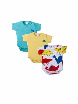 Blumbuds - Cute Dinosaur Theme Onesies (Pack of 3)