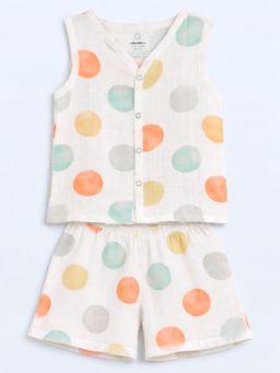 The Book Club - Muslin Cotton Jhabla and Shorts