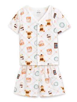 The Book Club - Muslin Cotton Printed Shirt and Shorts