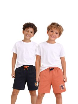 TRESNOVA - Boys Cotton Anti-Microbial Solid Bermuda Shorts (Pack of 2)
