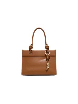 Aldo - CALIESTA Brown Women Satchel Bag With Detachable Strap & Charm