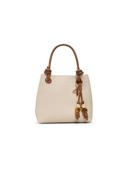 Aldo - EVALILLY Beige Women Satchel Bag With Detachable Strap & Charm