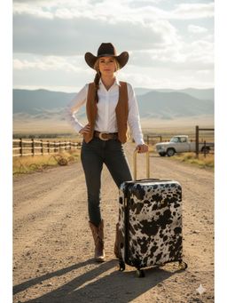 it luggage - Sheen TEX COW Expandable Lightweight Spinner Wheels TSA Lock Trolley Bag
