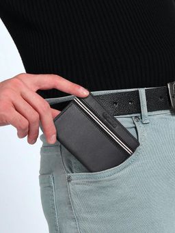 Sassora - Premium Leather Elastic Strap Closure RFID Protected Small Wallet (S)