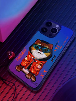 Treemoda - 3D Color Changing Swag Cat Leather Case