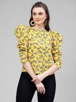 KASSUALLY - Women Yellow Floral Top