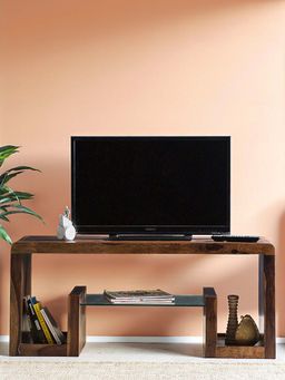Ikiriya - Allen Sheesham Wood TV Entertainment Unit in Provisional Teak Finish (1 Year Warranty)