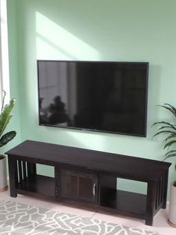 Ikiriya - Elder Sheesham Wood TV Entertainment Unit in Mahogany Finish (1 Year Warranty)