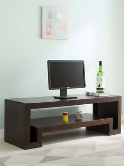 Ikiriya - Elder Sheesham Wood TV Entertainment Unit in Mahogany Finish (1 Year Warranty)