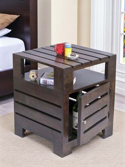 Ikiriya - Harvey Sheesham Wood End Table in Mahogany Finish (1 Year Warranty)