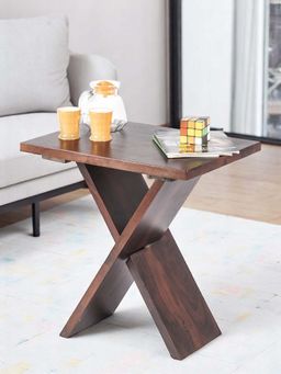 Ikiriya - Darcy Sheesham Wood Tea Table / Coffee Table in Dark Walnut Finish (1 Year Warranty)