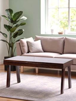 Ikiriya - Mayfield Sheesham Wood Coffee Table in Dark Walnut Finish (1 Year Warranty)