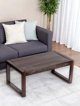 Ikiriya - Hamstreet Sheesham Wood Coffee Table in Mahogany Finish (1 Year Warranty)