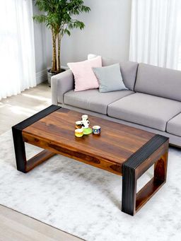 Ikiriya - Hudson Sheesham Wood Coffee Table in Provisional Teak Finish (1 Year Warranty)