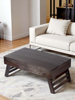 Ikiriya - Kassel Sheesham Wood Coffee Table with Foldable Legs in Mahogany Finish (1 Year Warranty)