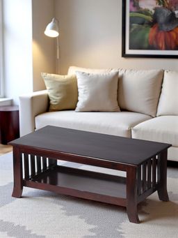 Ikiriya - Blairs Sheesham Wood Coffee Table in Dark Walnut Finish (1 Year Warranty)