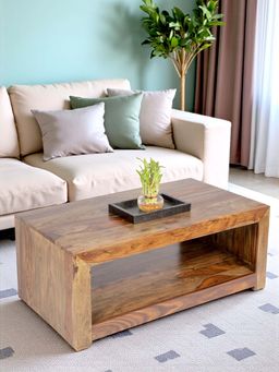 Ikiriya - Kassel Sheesham Wood Coffee Table in Teak Finish (1 Year Warranty)