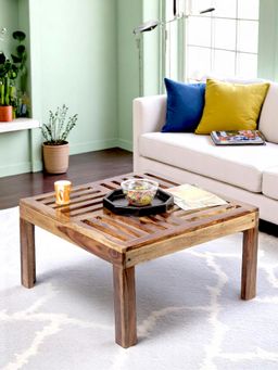 Ikiriya - Sydney Sheesham Wood Coffee Table in Teak Finish (1 Year Warranty)