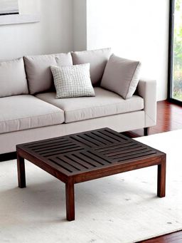 Ikiriya - Sydney Sheesham Wood Coffee Table in Dark Walnut Finish (1 Year Warranty)