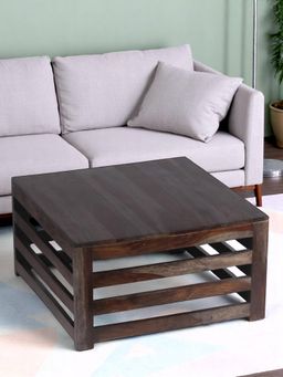 Ikiriya - Kingsville Sheesham Wood Coffee Table in Mahogany Finish (1 Year Warranty)