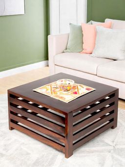 Ikiriya - Kingsville Sheesham Wood Coffee Table in Dark Walnut Finish (1 Year Warranty)