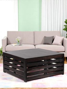 Ikiriya - Kingsville Sheesham Wood Coffee Table in Mahogany Finish (1 Year Warranty)