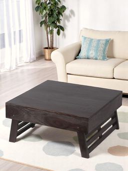 Ikiriya - Bradford Sheesham Wood Coffee Table with Foldable Legs in Mahogany Finish (1 Year Warranty)