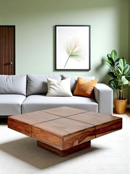 Ikiriya - Montreal Sheesham Wood Coffee Table in Teak Finish (1 Year Warranty)