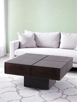 Ikiriya - Montreal Sheesham Wood Coffee Table in Mahogany Finish (1 Year Warranty)
