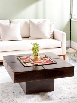 Ikiriya - Montreal Sheesham Wood Coffee Table in Dark Walnut Finish (1 Year Warranty)