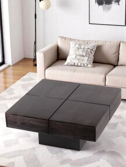 Ikiriya - Montreal Sheesham Wood Coffee Table in Mahogany Finish (1 Year Warranty)