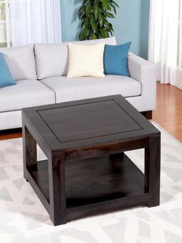 Ikiriya - Lisbon Sheesham Wood Tea Table in Mahogany Finish (1 Year Warranty)