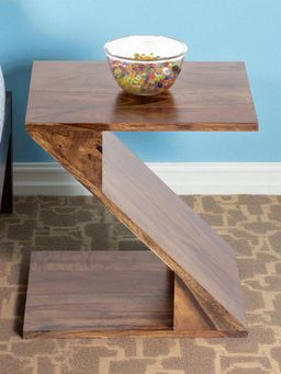 Ikiriya - Berlin Sheesham Wood Tea Table in Teak Finish (1 Year Warranty)