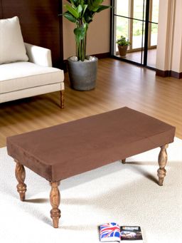 Ikiriya - Best One Sheesham Wood Accent Bench Taupe Brown Velvet Teak Finish (1 Year Warranty)