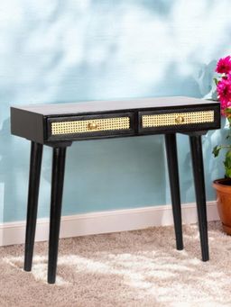 Ikiriya - Sheesham Wood Mid Century Side Table In Extra Dark Mahogany Finish (1 Year Warranty)