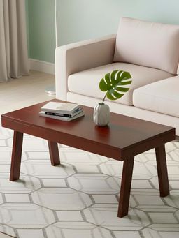 Ikiriya - Sheesham Wood Contemporary Coffee Table In Honey Finish (1 Year Warranty)