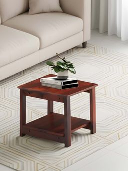 Ikiriya - Sheesham Wood Contemporary Coffee Table In Honey Finish (1 Year Warranty)