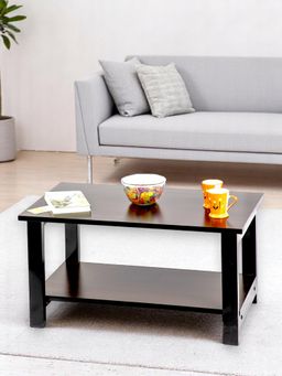 Ikiriya - Sheesham Wood Contemporary Coffee Table In Extra Dark Mahogany Finish (1 Year Warranty)