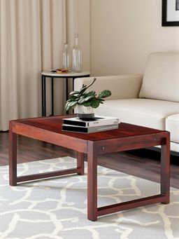 Ikiriya - Sheesham Wood Contemporary Coffee Table In Honey Finish (1 Year Warranty)