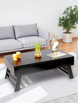 Ikiriya - Sheesham Wood Contemporary Coffee Table In Extra Dark Mahogany Finish (1 Year Warranty)