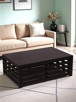 Ikiriya - Sheesham Wood Contemporary Coffee Table In Extra Dark Mahogany Finish (1 Year Warranty)