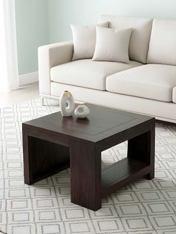 Ikiriya - Sheesham Wood Contemporary Coffee Table In Dark Mahogany Finish (1 Year Warranty)