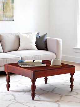 Ikiriya - Sheesham Wood Contemporary Coffee Table In Honey Finish (1 Year Warranty)