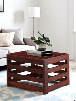 Ikiriya - Sheesham Wood Contemporary Coffee Table In Honey Finish (1 Year Warranty)