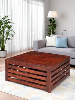 Ikiriya - Sheesham Wood Contemporary Coffee Table In Honey Finish (1 Year Warranty)