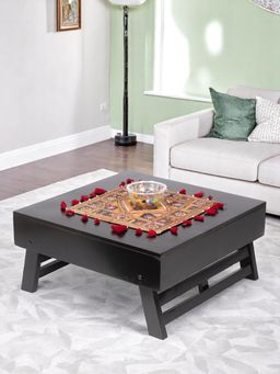 Ikiriya - Sheesham Wood Contemporary Coffee Table In Extra Dark Mahogany Finish (1 Year Warranty)