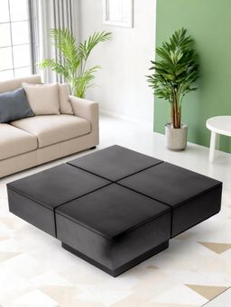 Ikiriya - Sheesham Wood Contemporary Coffee Table In Extra Dark Mahogany Finish (1 Year Warranty)