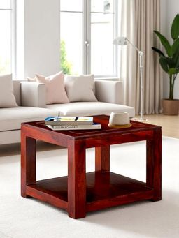 Ikiriya - Sheesham Wood Contemporary Coffee Table In Honey Finish (1 Year Warranty)