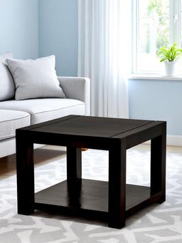 Ikiriya - Sheesham Wood Contemporary Coffee Table In Extra Dark Mahogany Finish (1 Year Warranty)